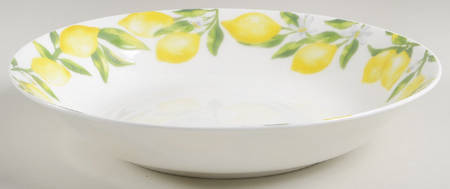 Lemons 10" Round Vegetable Bowl