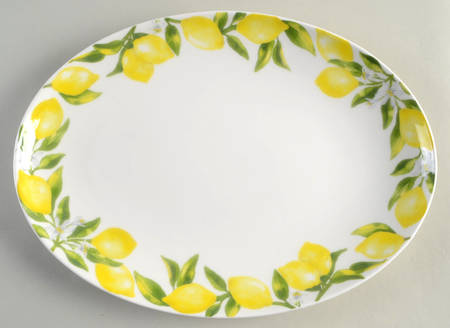 Lemons 14" Oval Serving Platter