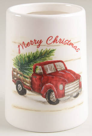Merry Christmas Medium Canister No Lid