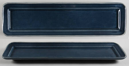 Portillo Blue 16" Rectangular Serving Platter