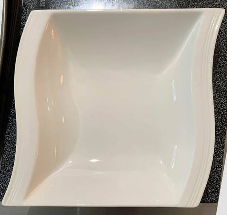 Flora White Rim Soup Bowl