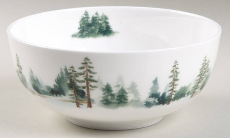 Watercolor Forest Soup/Cereal Bowl
