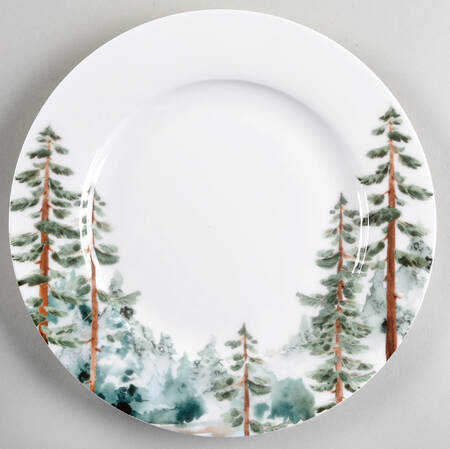 Watercolor Forest Salad Plate