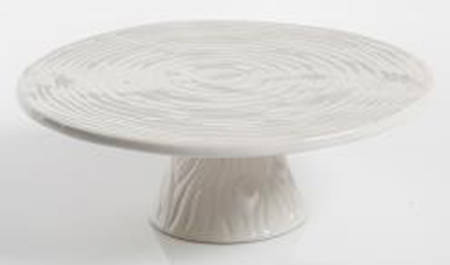 Faux Bois 11" Diameter Pedestal Cake Stand