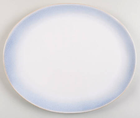 Perry Street Blue 13" Oval Serving Platter