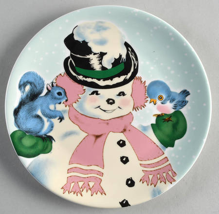 Classic Christmas Salad/Dessert Plate