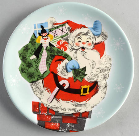 Classic Christmas Salad/Dessert Plate