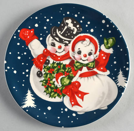 Classic Christmas Salad/Dessert Plate