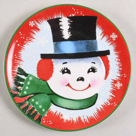 Classic Christmas Salad/Dessert Plate