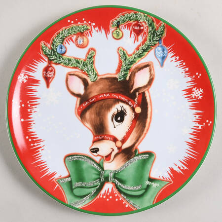 Classic Christmas Salad/Dessert Plate