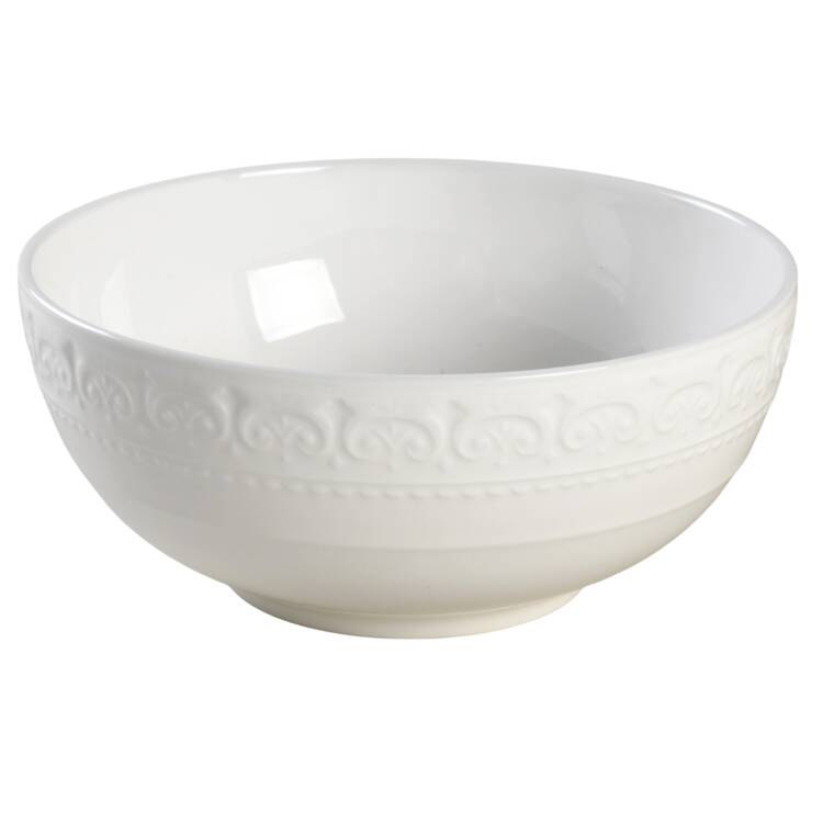 Embossed Crown Soup/Cereal Bowl