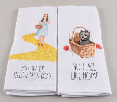 The Wizard of Oz Cloth Kitchen Towel (Set of Motifs 1 & 2)