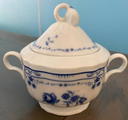 Copenhagen Blue Sugar Bowl & Lid