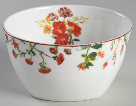 Wildflower Garden Red Fruit/Dessert (Sauce) Bowl