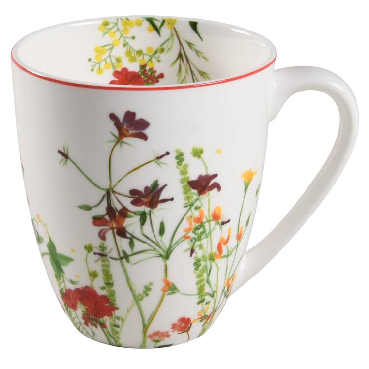 Wildflower Garden Red Mug