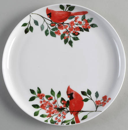 Cardinal Leaves Salad Plate