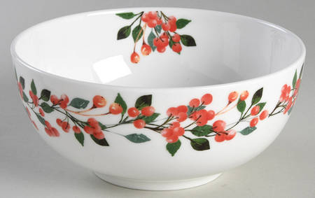 Cardinal Leaves Soup/Cereal Bowl