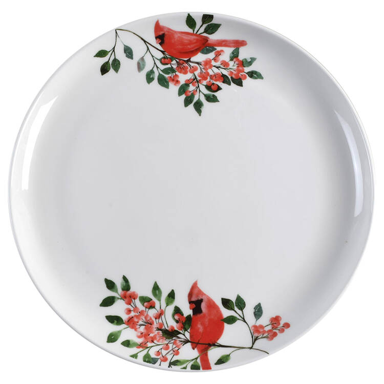 Cardinal Leaves Dinner Plate