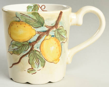 Watercolor Lemon (Beige Body) Mug