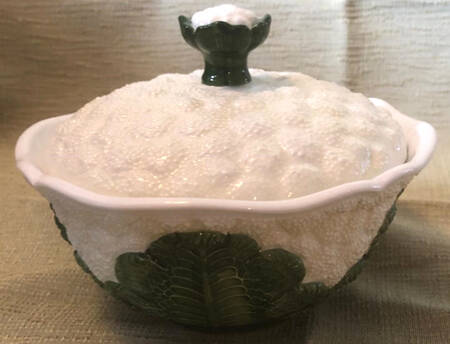Cauliflower Sugar Bowl & Lid