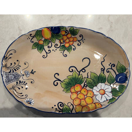 Fruit 13" Oval Serving Platter