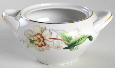 Wildwood (1 3-4" Rim, White) Sugar Bowl No Lid