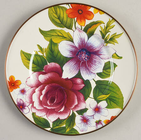 Flower Market (Enamelware) Salad/Dessert Plate
