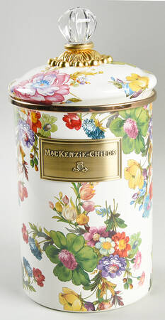 Flower Market (Enamelware) Medium Canister & Lid