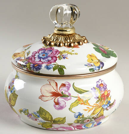 Flower Market (Enamelware) Squash Canister & Lid