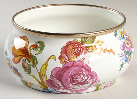 Flower Market (Enamelware) Squash Canister W/No Lid