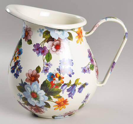 Flower Market (Enamelware) 96 Oz Pitcher