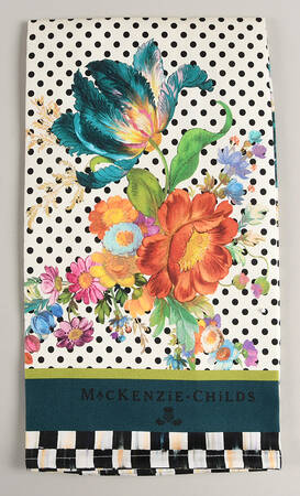 Flower Market (Enamelware) Cloth Dish Towel