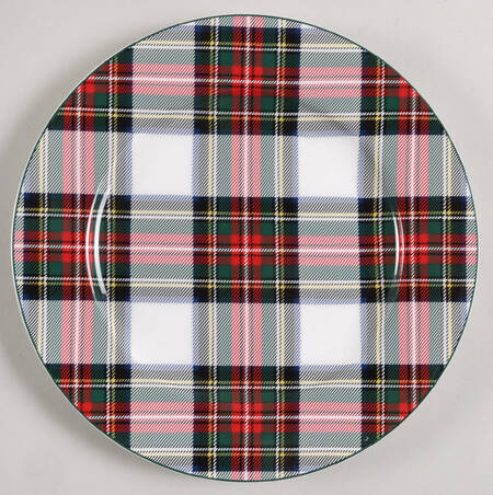 Tartan Salad Plate