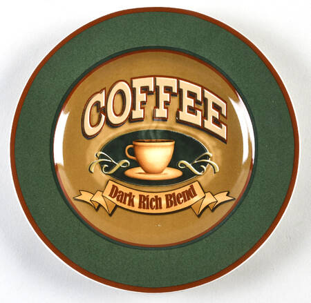 Coffee Signs Salad Plate