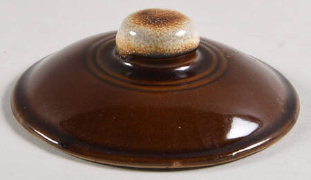 Brown Drip Lid for Bean Pot