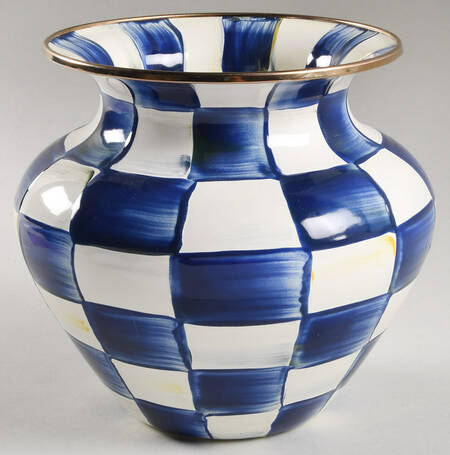 Royal Check (Enamelware&Accessories) 6" Vase