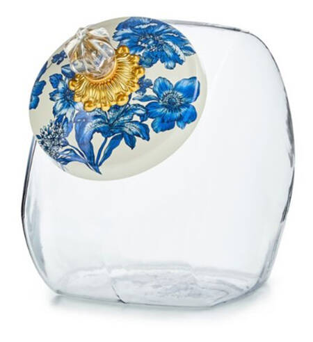Royal Check (Enamelware&Accessories) Glassware Cookie Jar & Lid