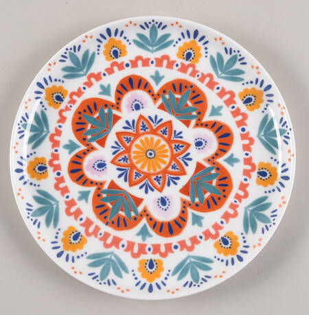 Painted Medallion Salad Plate