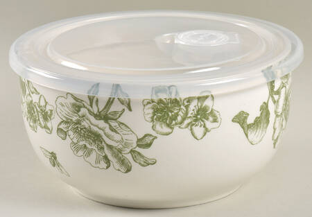 MXE84 26 Oz Round Plastic Microwave Bowl & Vented Lid
