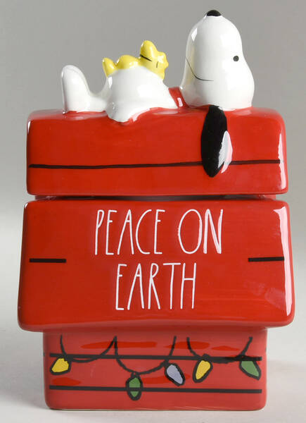 Peanuts Figural Cookie Jar & Lid