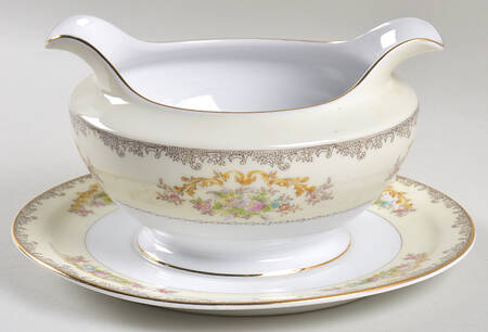 MEI1331 Gravy Boat with Attached Underplate