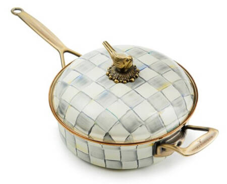 Sterling Check (Enamelware) 10" Saute' Pan & Lid