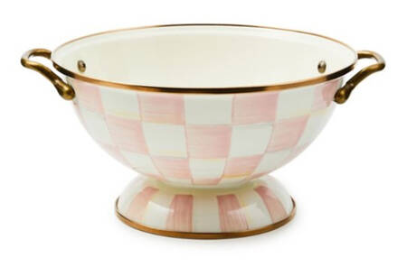 Rosy Check (Enamelware) Round Handled Bowl