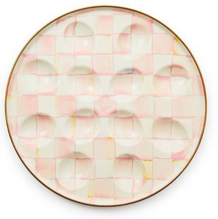 Rosy Check (Enamelware) Deviled Egg Plate