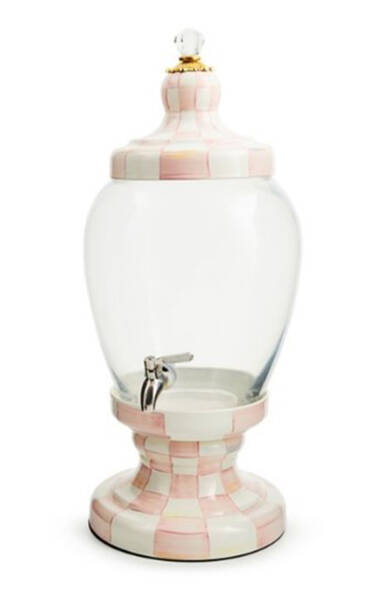 Rosy Check (Enamelware) Beverage Dispenser & Lid