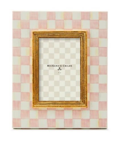 Rosy Check (Enamelware) Frame-Holds 4" X 6"