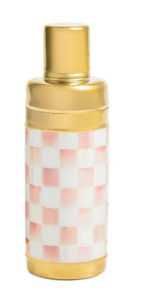 Rosy Check (Enamelware) Metal Cocktail Shaker & Lid