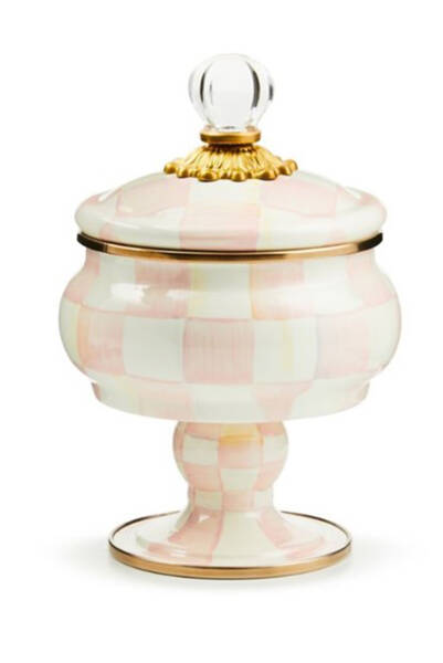 Rosy Check (Enamelware) Comport with Lid
