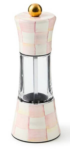 Rosy Check (Enamelware) Grinder for Salt Or Pepper Mill