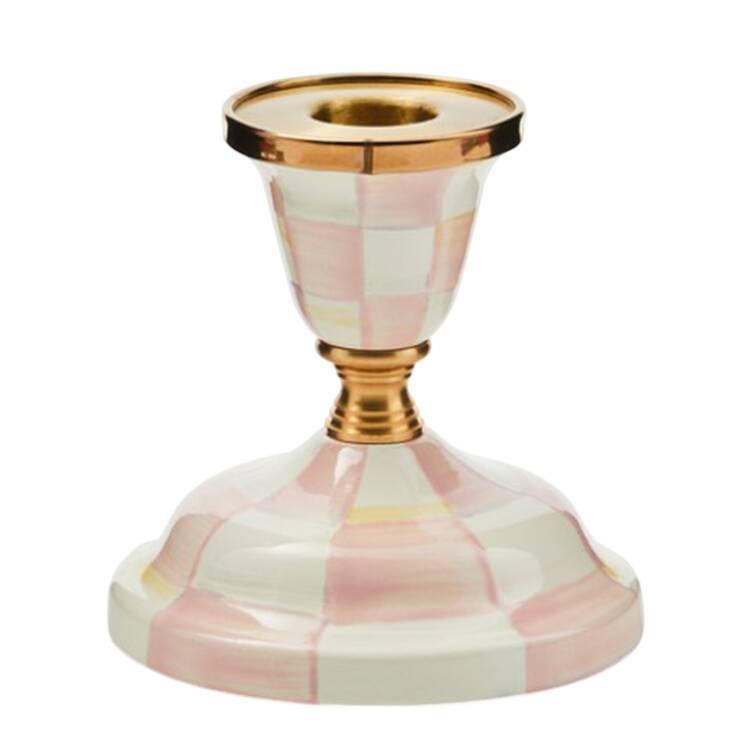 Rosy Check (Enamelware) Small Candlestick